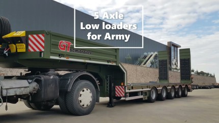 5 Axle Low loaders for Army