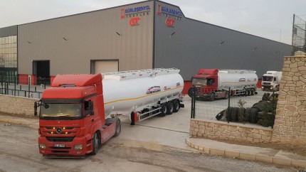 This semi-trailers was produced in Turkey for use in Africa Ghana