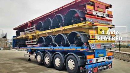 Flatbed Semi-trailers. "Exporting Semi-trailer Worldwide"