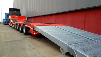 Low loaders Hydraulic Platform Semi-trailers