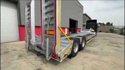 2 Axle TANDEM Lowbed Low-loader semi-trailers