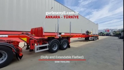 Dolly and Extendable Flatbed Semi-trailers