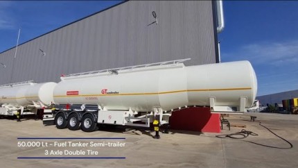 50,000 Lt - Fuel Tanker Semi Trailer 3 Axle Double Tire
