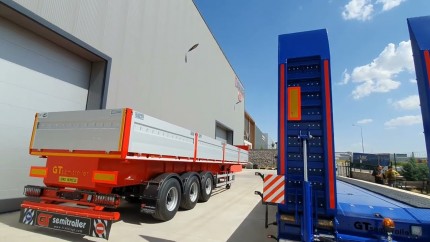 Drop Side and Lowbed Semitrailer For Azerbaijan
