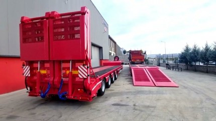 Lowbed üzerine kamyon yüklemesi nasıl yapılır?